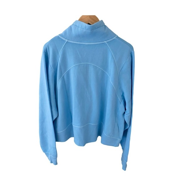 All In Motion Blue Mock Neck 1/2 Zip Core Fleece Sweatshirt NWT Size 1X - Picture 6 of 6